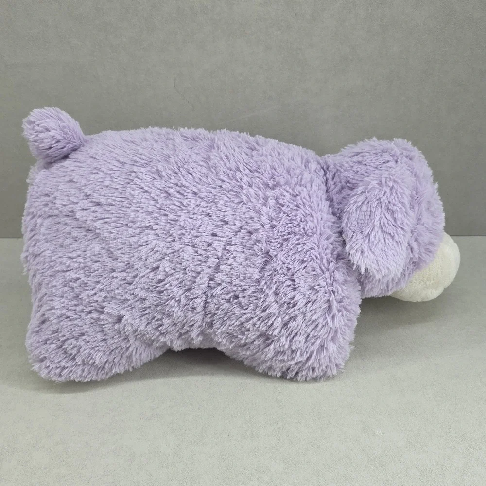 Pillow Pets Purple Plush Stuffed Animal Cow Night Time Sleeping Kids Child